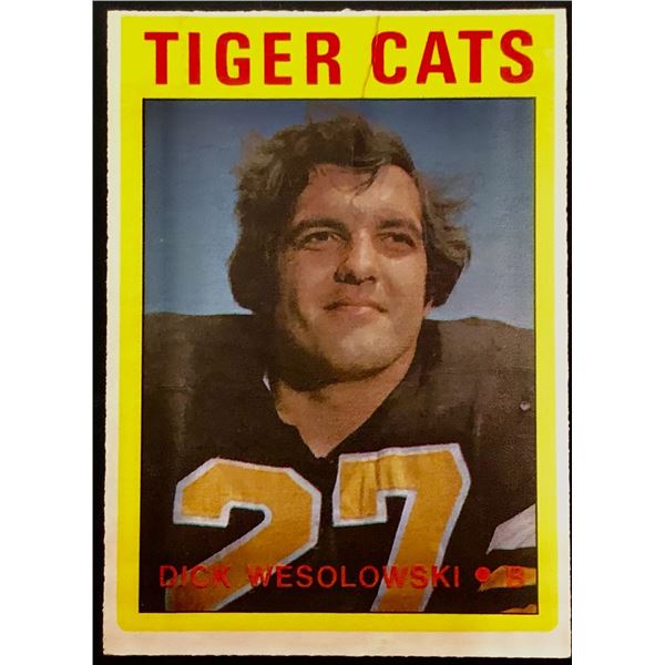 1972 O-PEE-CHEE CFL DICK WESOLOWSKI