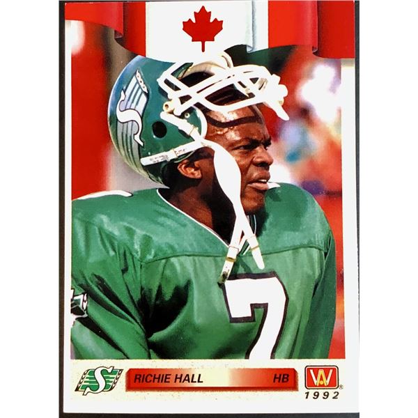 1991 AW SPORTS CFL RICHIE HALL