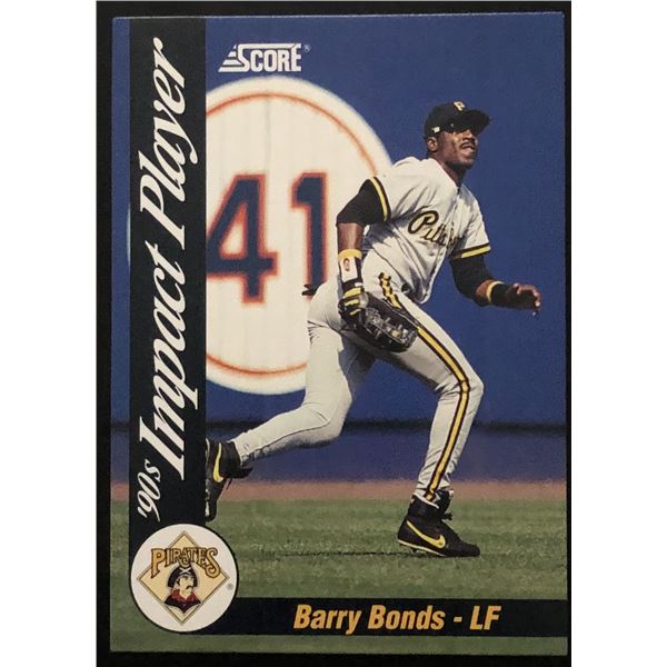 1992 SCORE BARRY BONDS