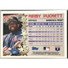 Image 2 : 1996 TOPPS KIRBY PUCKETT (HOF)