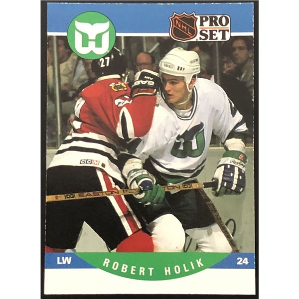1990-91 PRO SET BOBBY HOLIK ROOKIE CARD