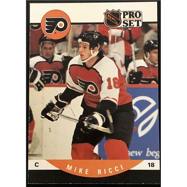 1990-91 PRO SET MIKE RICCI ROOKIE CARD