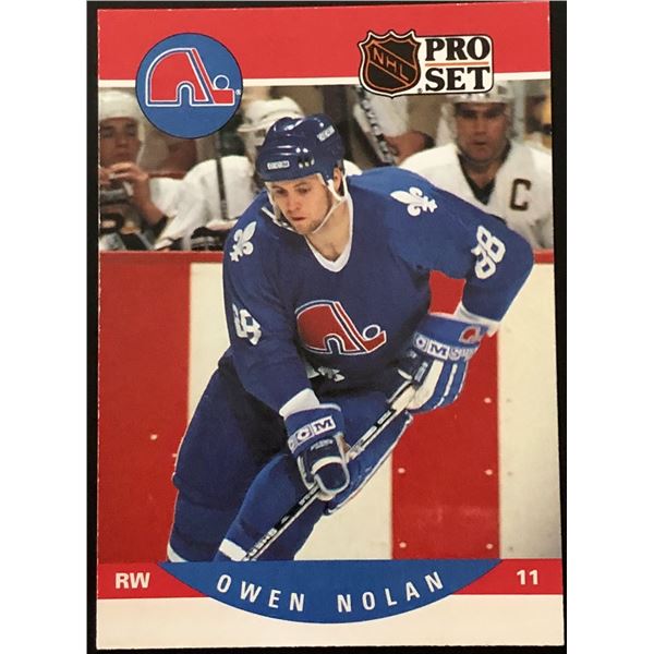 1990-91 PRO SET OWEN NOLAN ROOKIE CARD