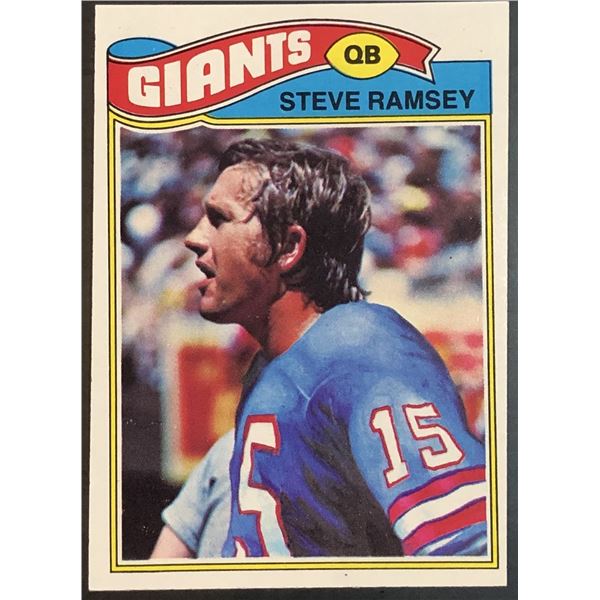 1977 TOPPS STEVE RAMSEY
