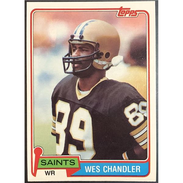 1981 TOPPS WES CHANDLER