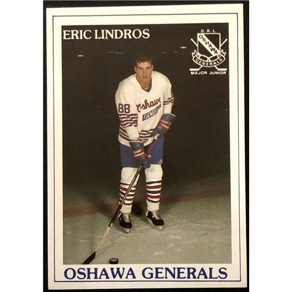 1990-91 ERIC LINDROS (HOF) JUNIOR CARD