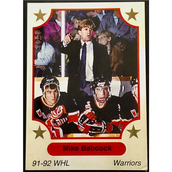 1991-92 MIKE BABCOCK JUNIOR CARD