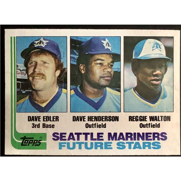1982 TOPPS DAVE HENDERSON ROOKIE CARD