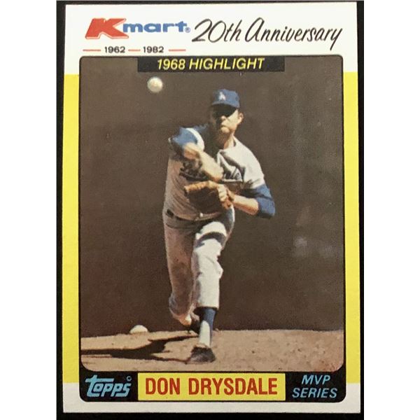 1982 TOPPS DON DRYSDALE (HOF)