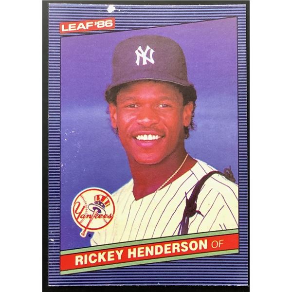 1986 LEAF RICKEY HENDERSON (HOF)