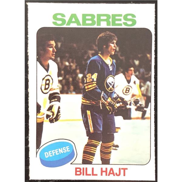 1975-76 O-PEE-CHEE BILL HAJT ROOKIE CARD