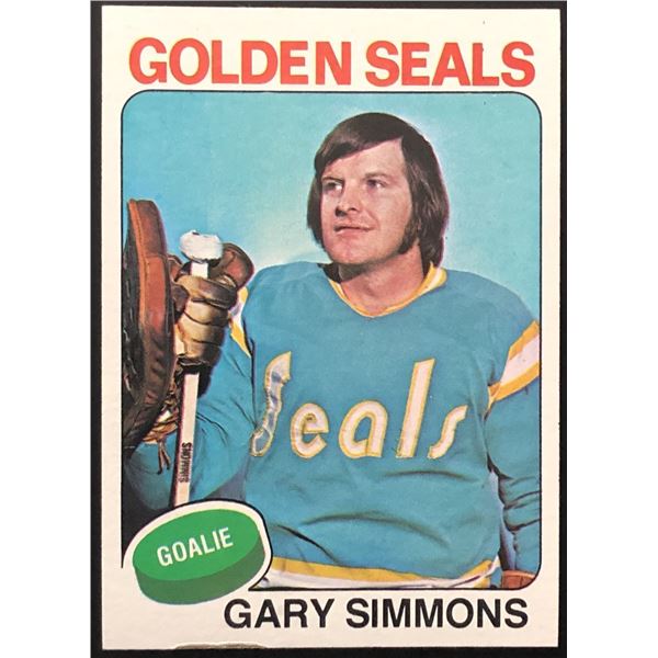 1975-76 TOPPS GARY SIMMONS ROOKIE CARD