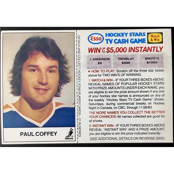 1983-84 ESSO PAUL COFFEY (HOF)