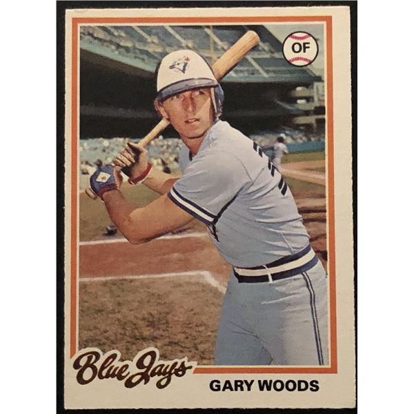 1978 O-PEE-CHEE GARY WOODS ROOKIE CARD