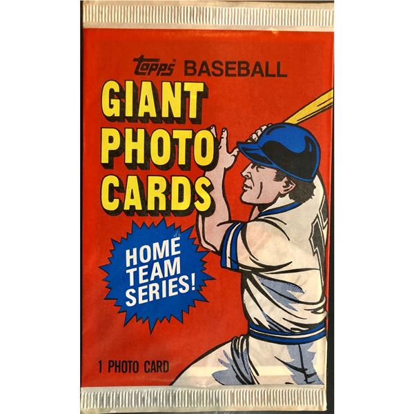 1981 TOPPS GIANT BASEBALL PHOTO CARD PACK