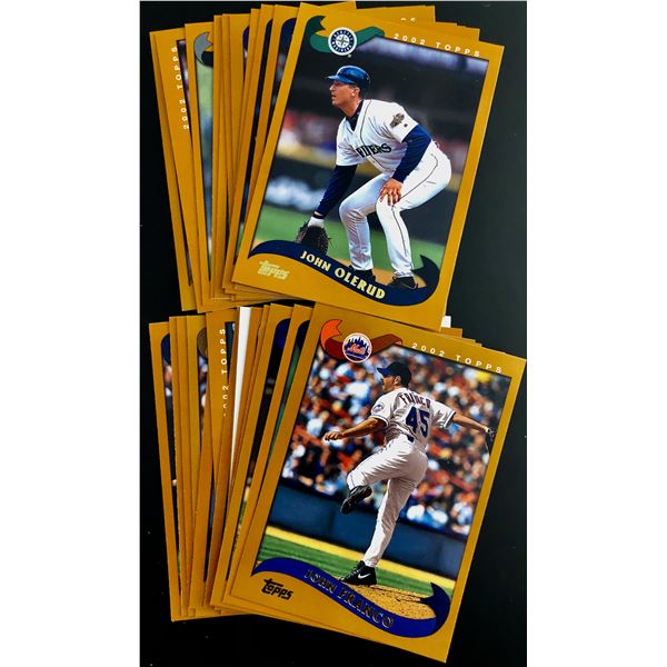 2002 TOPPS BASEBALL COLLECTION - 25 CARDS