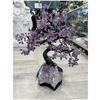 Image 1 : 29 X 26 INCH  AMETHYST CRYSTAL TREE WITH AMETHYST BASE ( BRAZIL HANDMADE )