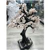 Image 4 : 29 X 21 INCH ROSE QUARTZ CRYSTAL TREE WITH AMETHYST BASE ( HANDMADE BRAZIL )