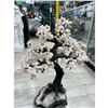Image 7 : 29 X 21 INCH ROSE QUARTZ CRYSTAL TREE WITH AMETHYST BASE ( HANDMADE BRAZIL )
