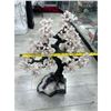 Image 8 : 29 X 21 INCH ROSE QUARTZ CRYSTAL TREE WITH AMETHYST BASE ( HANDMADE BRAZIL )