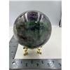 Image 2 : 91 MM GREEN PURPLE FLOURITE SPHERE