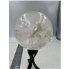 Image 4 : 99.0 MM LARGE CLEAR QUARTZ SPHERE WITH YELLOW HEALER