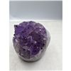 Image 3 : 2.7 X 2.4  INCH POLISHED AMETHYST GEODE WITH INCLUSIONS