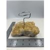 Image 1 : 5.6 X 4 INCH  CITRINE  ( HEATED AMETHYST )  CLUSTER DECORATION HOLDER ( HEATED AMETHYST )