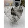 Image 2 : 1.6 INCH AGATE HEART  WITH FORMATION