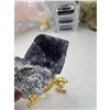Image 6 : 2.1 INCH PURPLE CALCITE WITH FLUORITE SPECIMEN