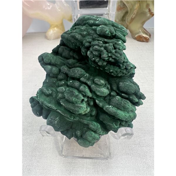 2.5 INCH VELVET  BUBBLE MALACHITE SPECIMEN