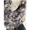 Image 10 : 13  X 9 INCH  AMETHYST WITH SUGAR COATED CALCITE ON STAND FROM BRAZIL