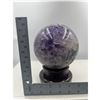 Image 6 : 440 MM CIRCUMFERENCE (136 MM DIAMETER) AMETHYST CRYSTAL SPHERE