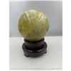 Image 2 : 18 INCH CIRCUMFERENCE NATURAL CITRINE  SPHERE FROM BRAZIL