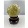 Image 5 : 18 INCH CIRCUMFERENCE NATURAL CITRINE  SPHERE FROM BRAZIL