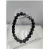 Image 1 : BRAND NEW 8 MM  BLACK TOURMALINE  BRACELET ELASTIC