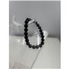 Image 2 : BRAND NEW 8 MM  BLACK TOURMALINE  BRACELET ELASTIC