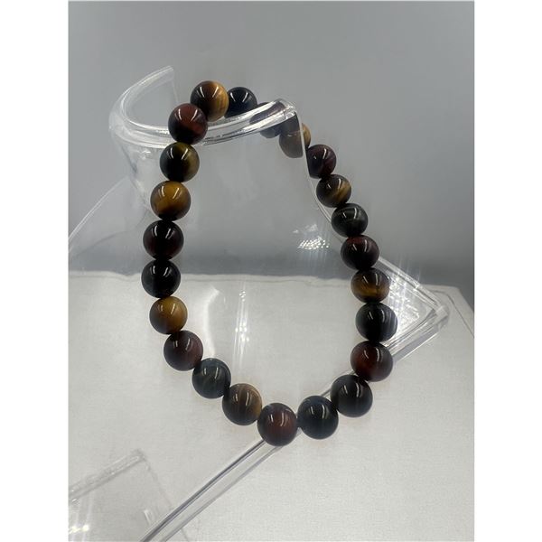BRAND NEW 8 MM  TIGER EYE  BRACELET ELASTIC