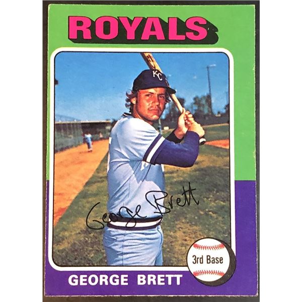 1975 O-PEE-CHEE GEORGE BRETT (HOF) ROOKIE CARD
