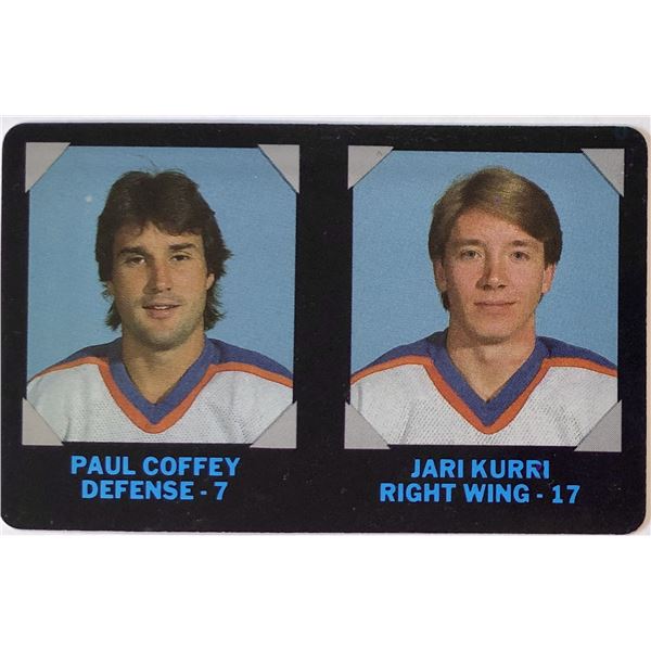 1985-86 7-ELEVEN PAUL COFFEY / JARI KURRI (HOF)