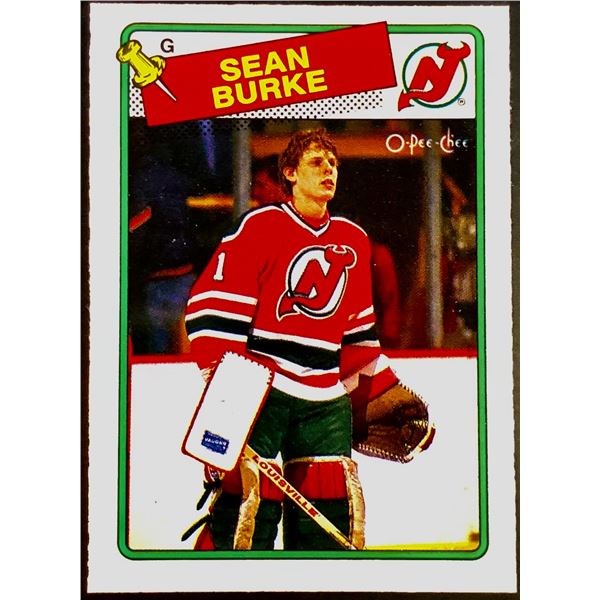 1988-89 O-PEE-CHEE SEAN BURKE ROOKIE CARD