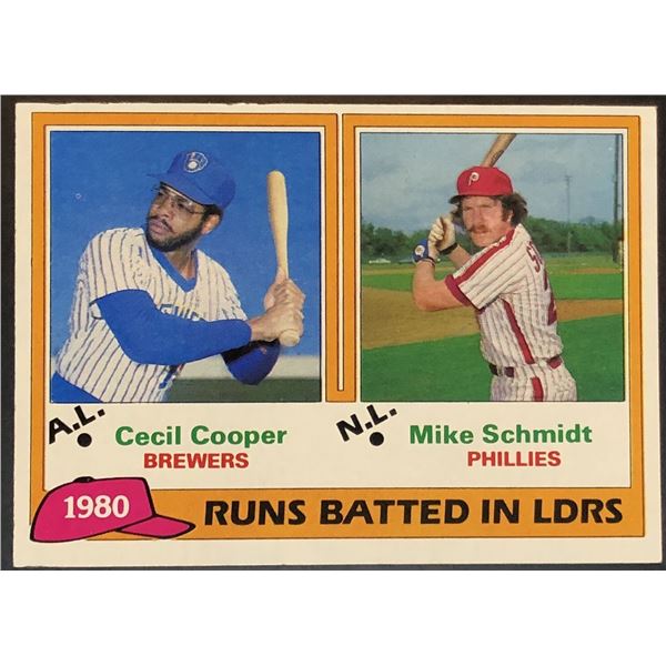 1981 TOPPS MIKE SCHMIDT (HOF)