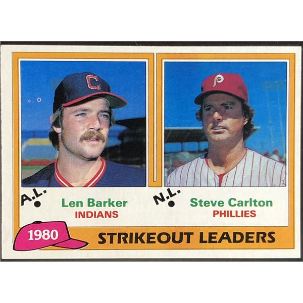 1981 TOPPS STEVE CARLTON (HOF)