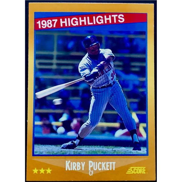 1988 SCORE KIRBY PUCKETT (HOF)