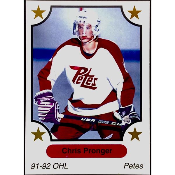 1991-92 7th INNING JUNIOR CARD - CHRIS PRONGER (HOF)