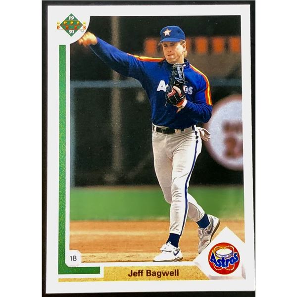 1991 UPPER DECK JEFF BAGWELL (HOF) ROOKIE CARD