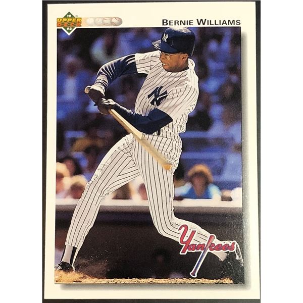 1992 UPPER DECK BERNIE WILLIAMS ROOKIE CARD