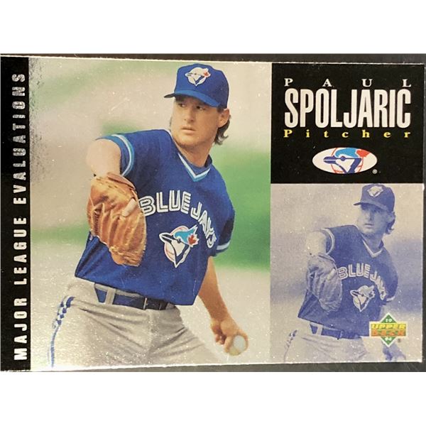 1994 UPPER DECK PAUL SPOLJARIC ROOKIE CARD