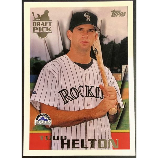 1996 TOPPS TODD HELTON (HOF) ROOKIE CARD