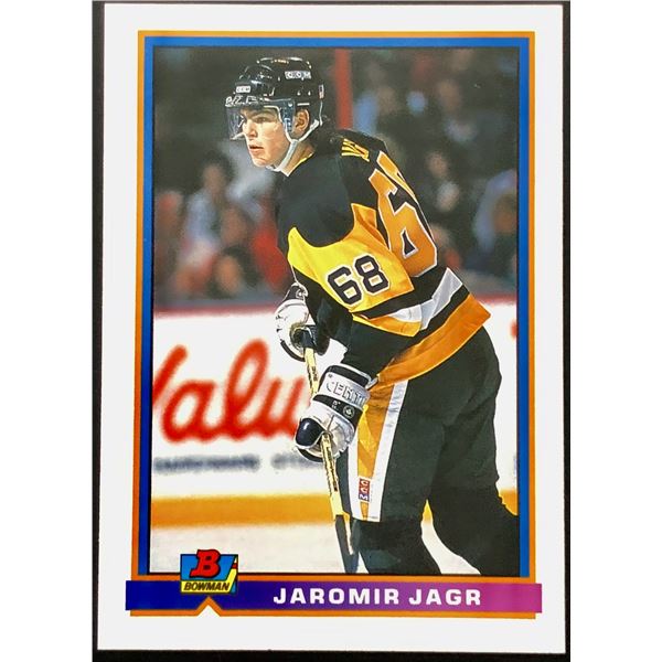 1991-92 BOWMAN JAROMIR JAGR (HOF) ROOKIE CARD
